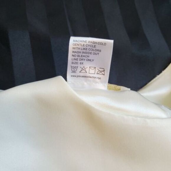 American Princess Size 6x Ivory Tulle Formal Flower Girl Dress - Picture 9 of 10